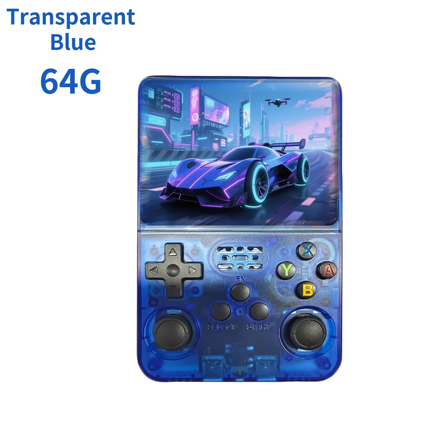 R36S Retro Handheld Game Console | ARKOS System 3.5" IPS Screen 128G Built-in Games Portable Pocket Video Player Gift for Boys