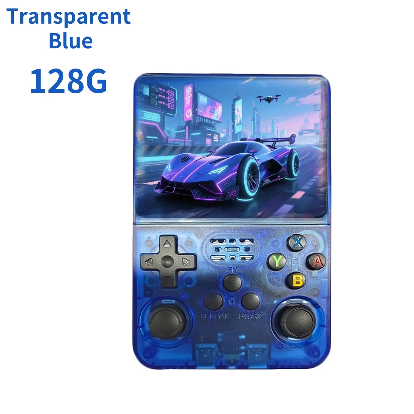R36S Retro Handheld Game Console | ARKOS System 3.5" IPS Screen 128G Built-in Games Portable Pocket Video Player Gift for Boys